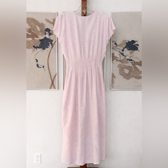 Free People Light Pink In Town Midi Dress - Picture 9 of 9